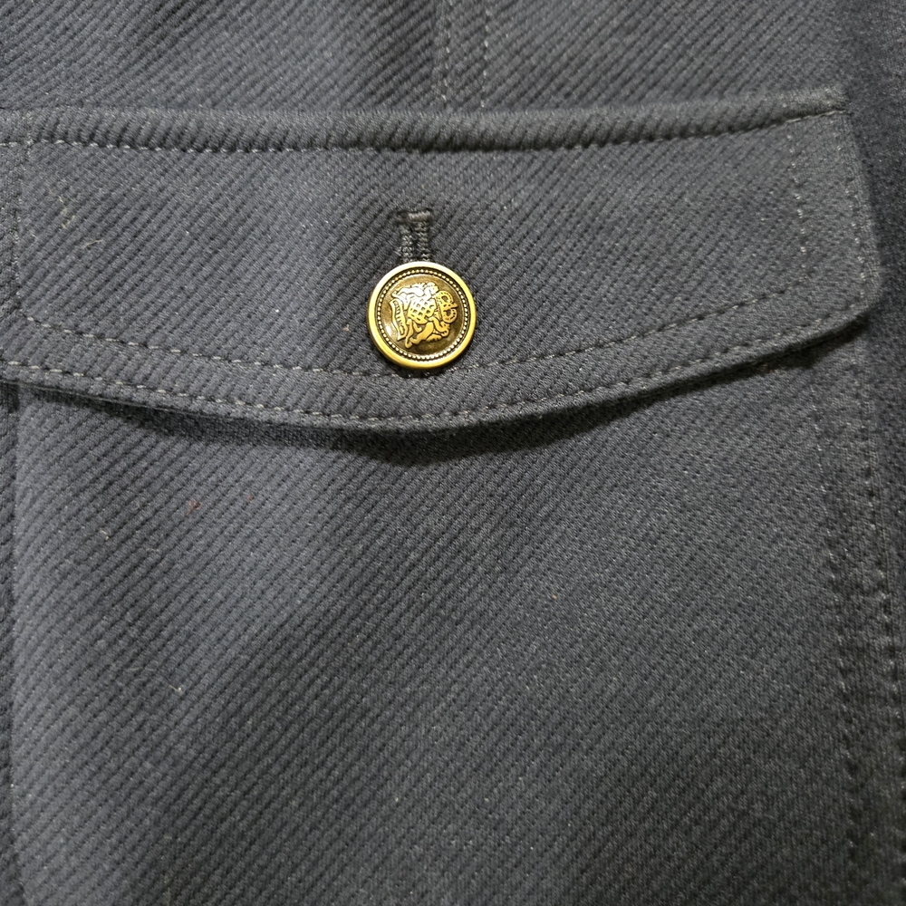 Talbots Navy Military-Style Button Blazer - Size 16 - Picture 6 of 8